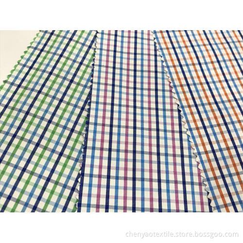 T/C(20%Cotton80%Polyester)High Density  Plaid Fabric